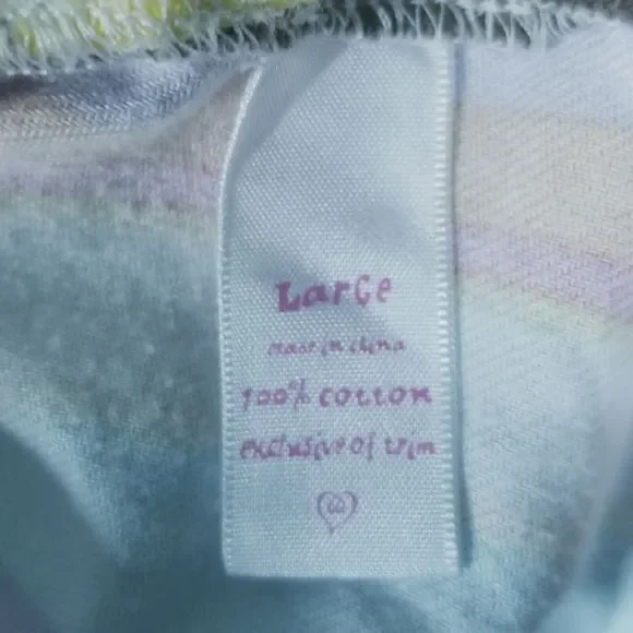 Victorias Secret Pajama Set Womens Large Rainbow Striped Cotton Flannel Y2K Cozy - Picture 8 of 16